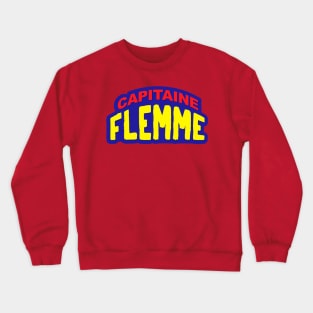 Capitaine flemme super héros Crewneck Sweatshirt